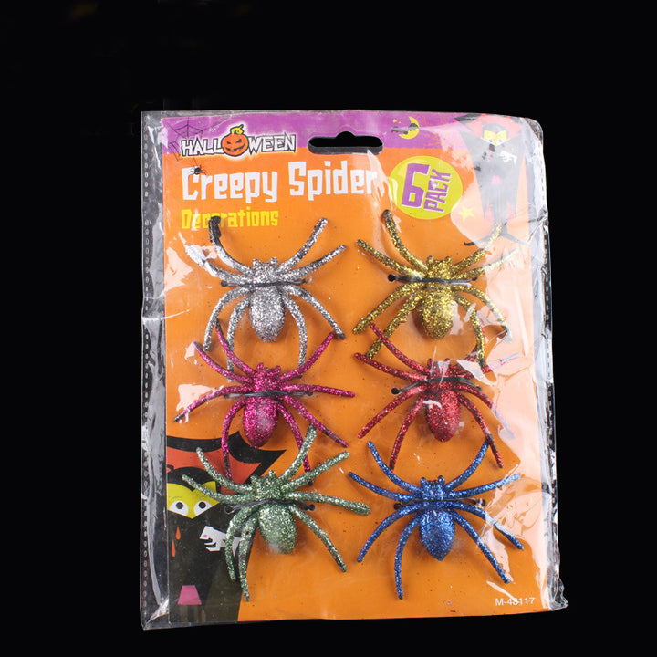 Glittery Spider Decoration Set Kalsten