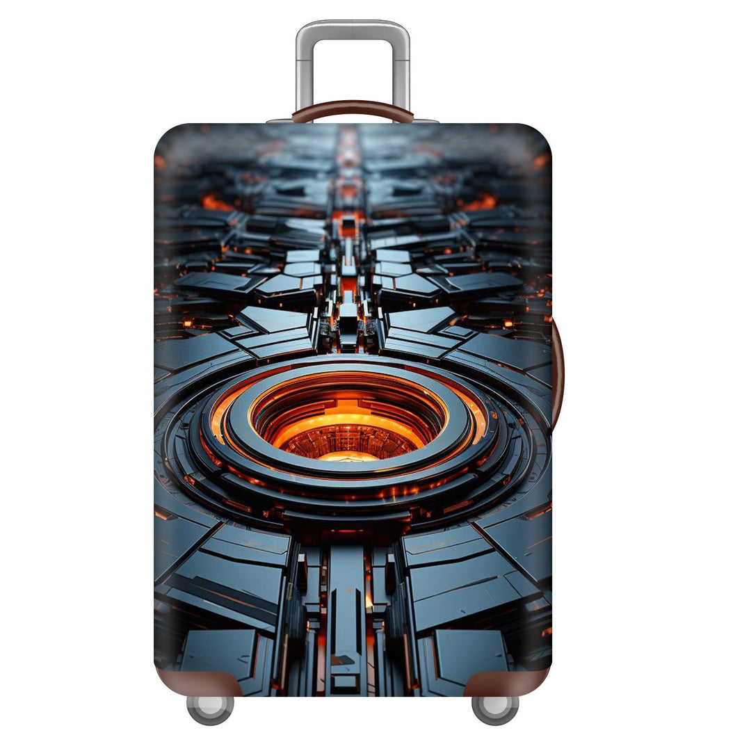 Men's hard-shell suitcase with unique skull design Kalsten