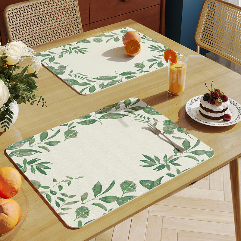 Decorative Plant-Themed Table Mat Kalsten