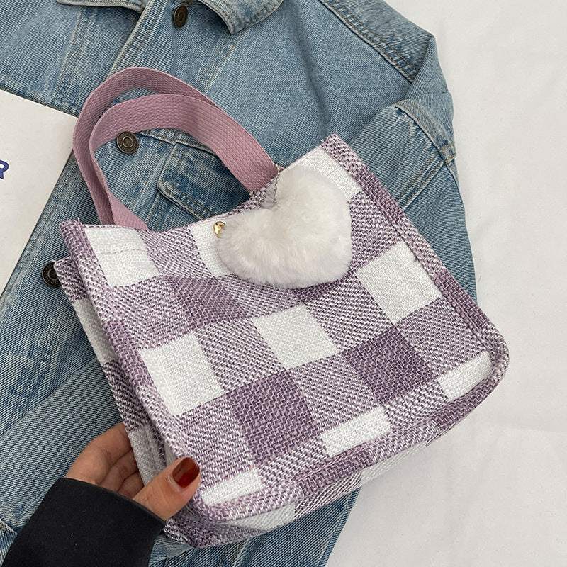Plaid Tote