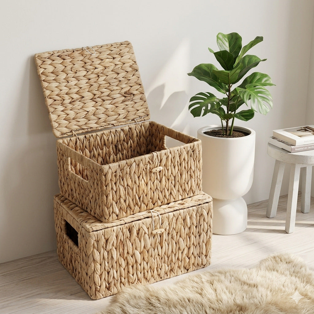 Handcrafted Storage Basket Made of Natural Materials Kalsten