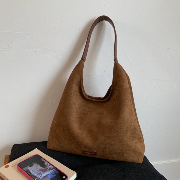 Premium Suede Slouchy Tote Bag Kalsten