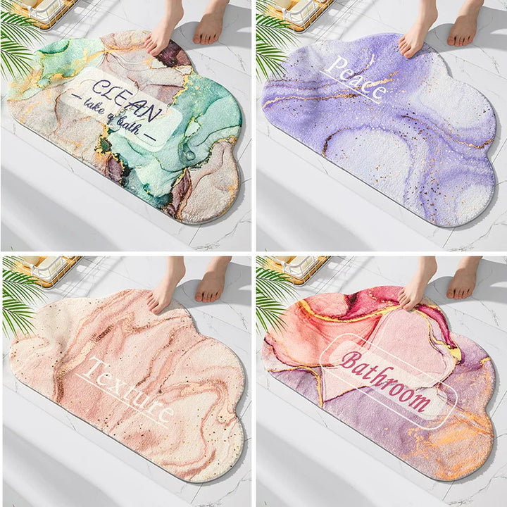 Plush Cloud Shaped Bath Mat Kalsten
