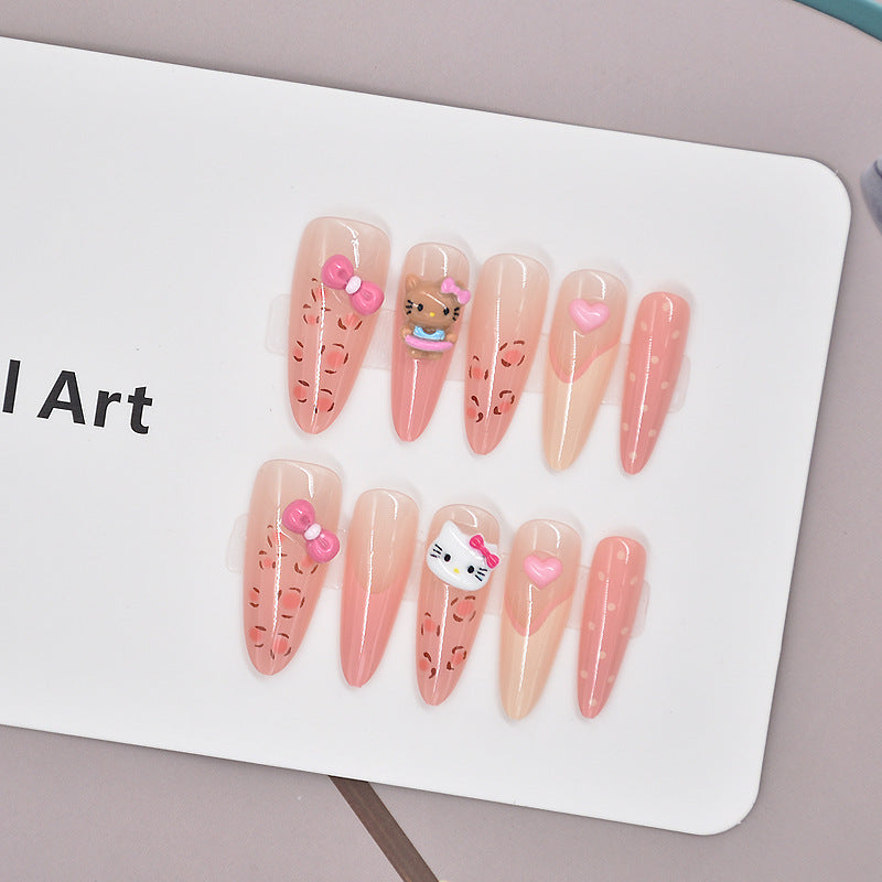 Decorative Cartoon-Themed Press-On Nail Art Kalsten