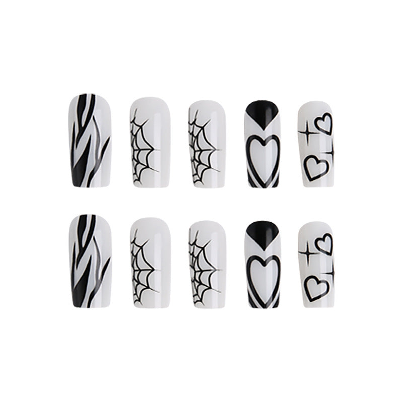 Artificial nails in modern Gothic style Kalsten