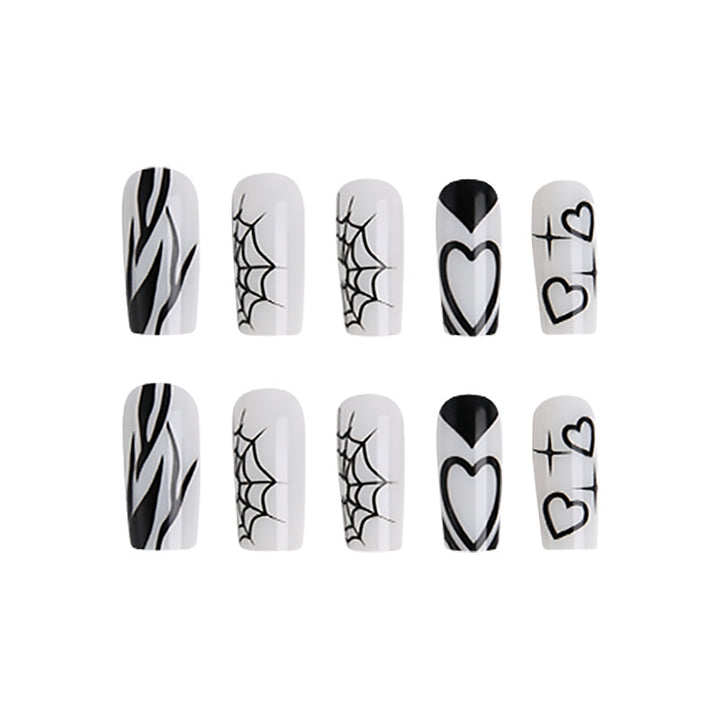 Artificial nails in modern Gothic style Kalsten
