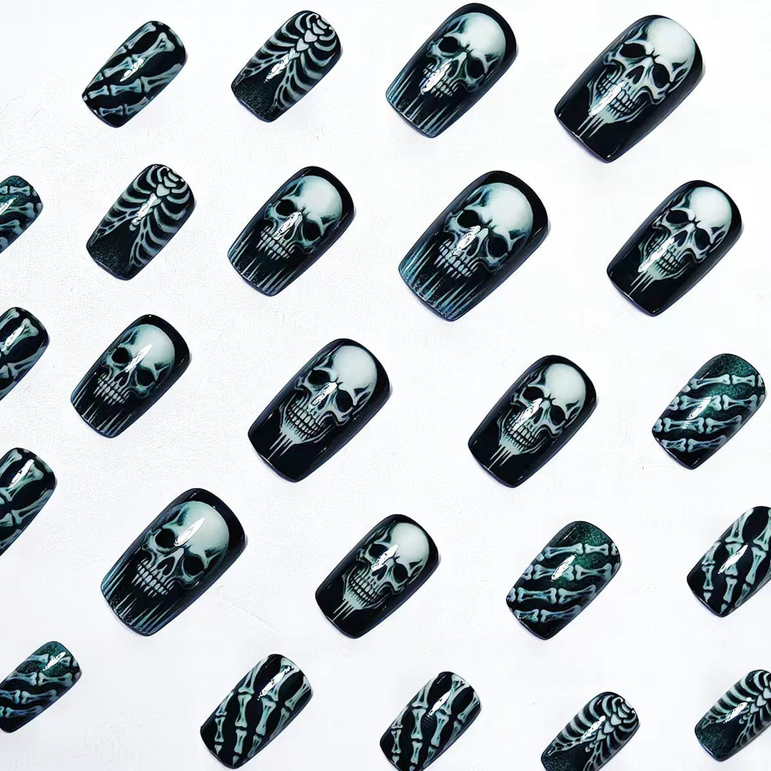 Gothic Skull and Bone Nail Art Set Kalsten