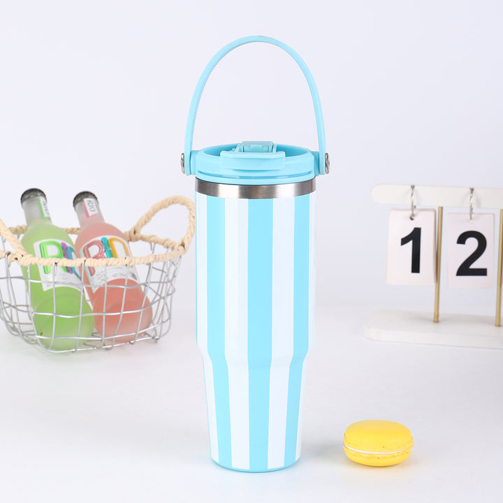 Ladies thermos cup with practical carrying handle from Kalsten