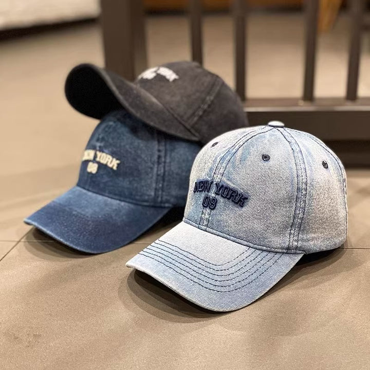 Women's Vintage-Inspired Denim Baseball Cap Kalsten