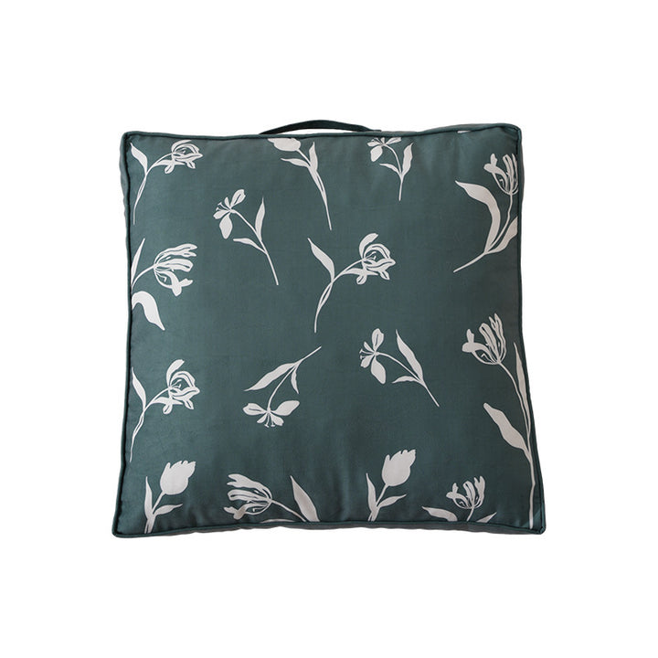 Padded chair cushion with carrying handle and decorative stitching Kalsten