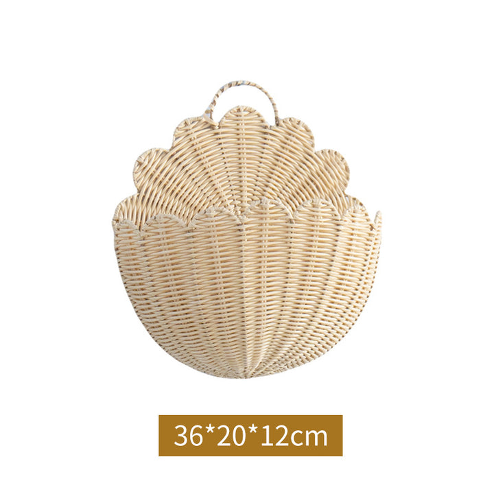 Handcrafted Basket in Shell Design Kalsten