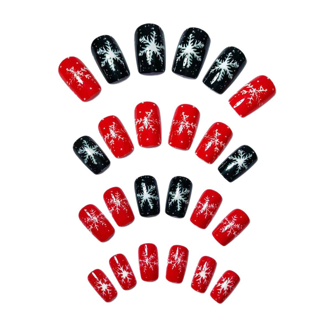 Artificial nails with winter snowflake design Kalsten