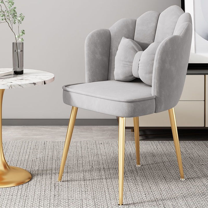 Modern Accent Chair with Gold Legs Kalsten
