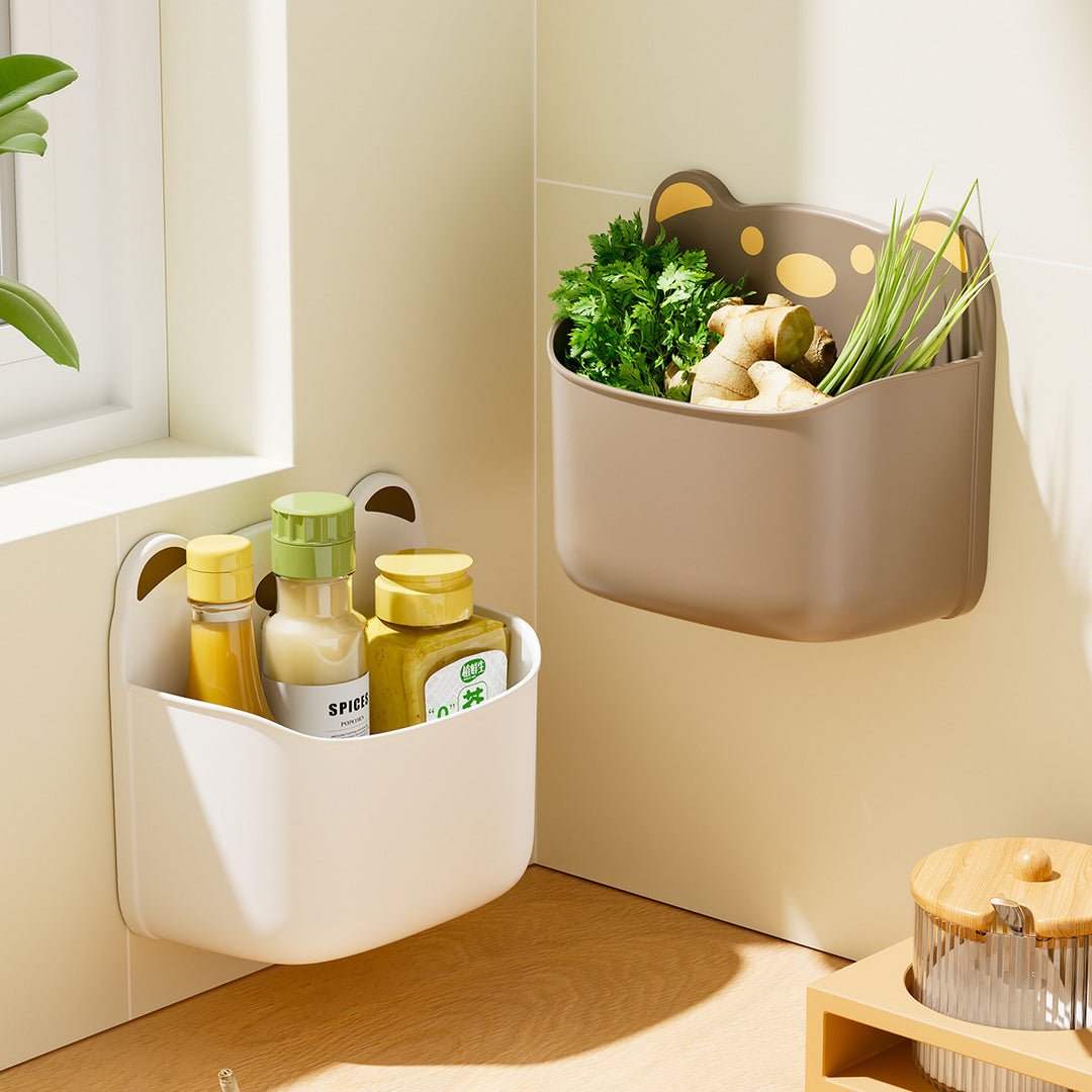 Wall-Mounted Cute Bear-Themed Storage Organizer Kalsten