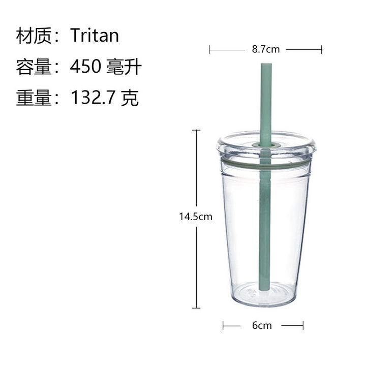 Ladies Insulated Drinking Cup with Sturdy Silicone Straw Kalsten