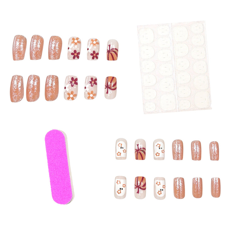 Festive Autumn-Themed Nail Art Set Kalsten