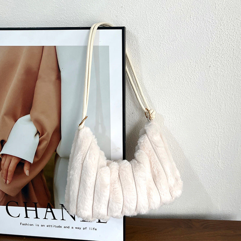 Plush Textured Handbag