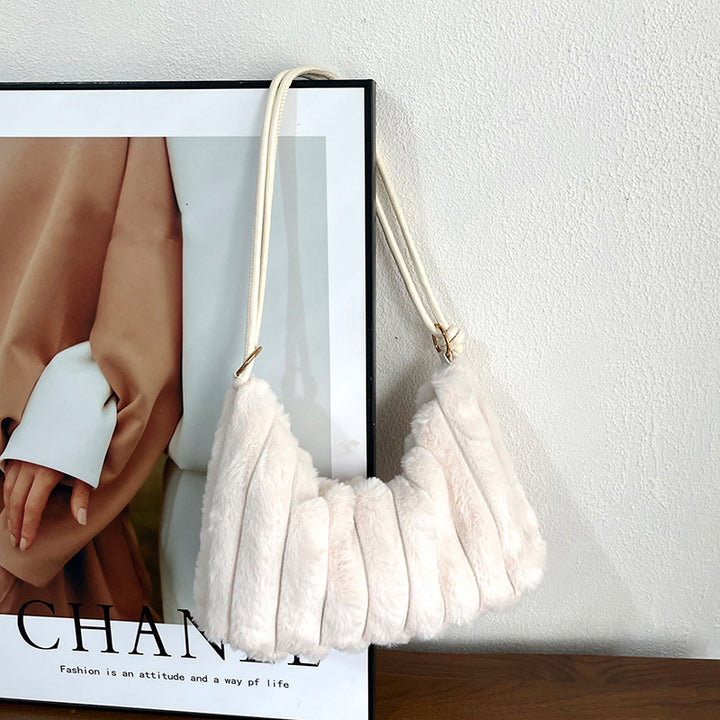 Plush Textured Handbag