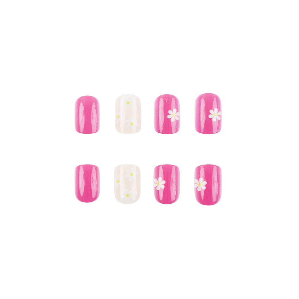 Floral Embellished Gel Nail Art Set Kalsten