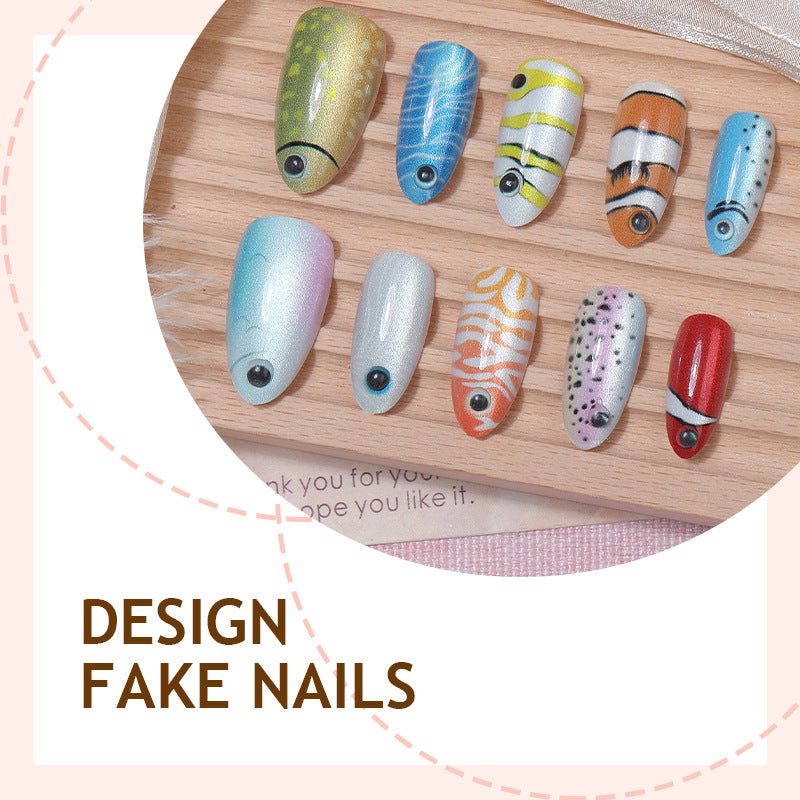 Creative nail art set with underwater motif Kalsten