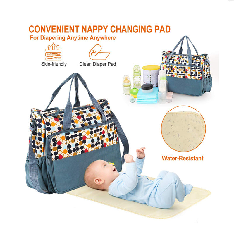 Multi-Functional Diaper Bag Tote with Changing Mat Kalsten