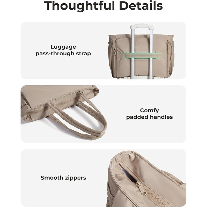 Versatile shopping bag with zip pockets Kalsten