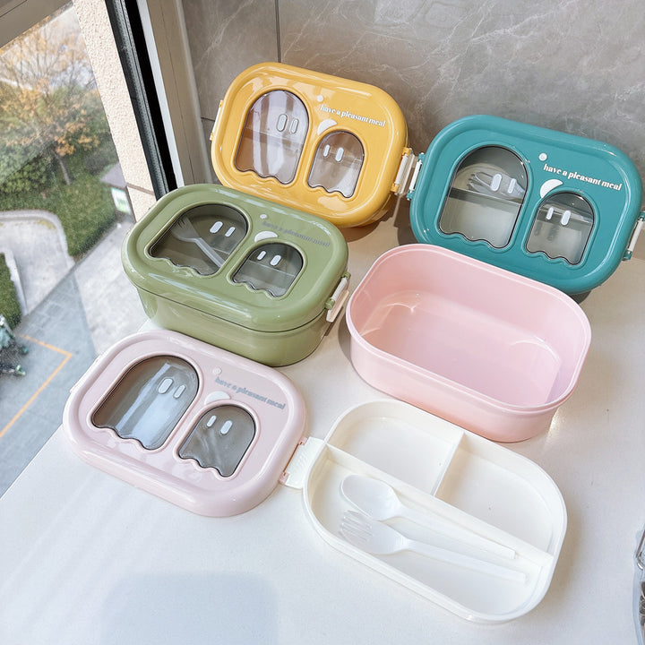 Playful Dual-Compartment Food Storage Container