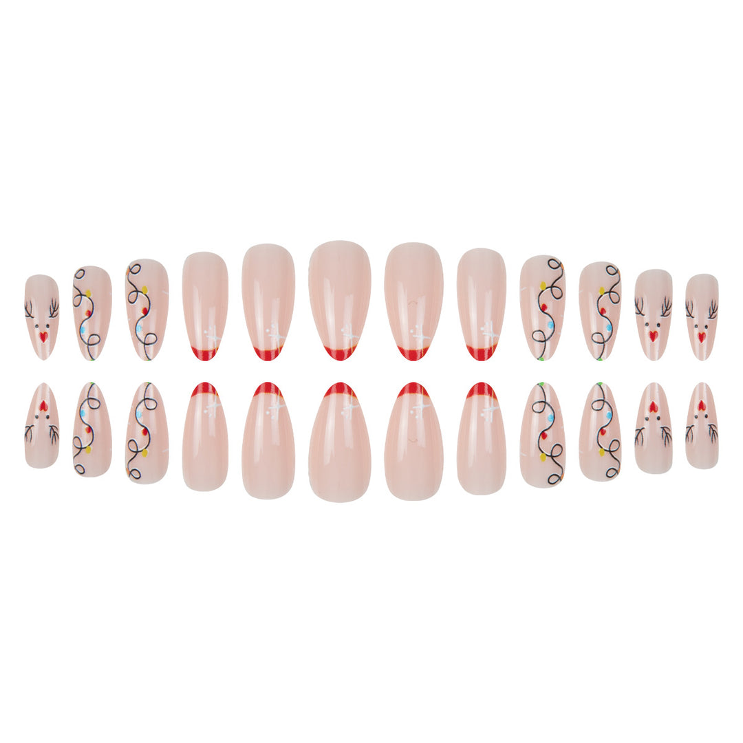 Festive Holiday-Themed Press-On Nails Kalsten