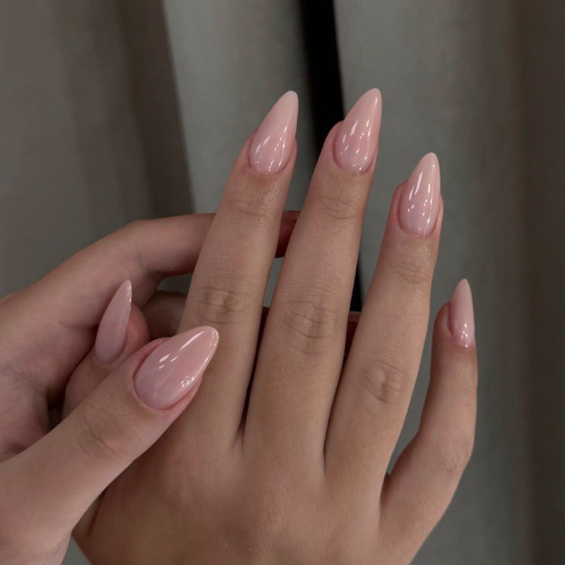 Artistic Gel Press-On Nail Set with Gold Leaf Accents Kalsten