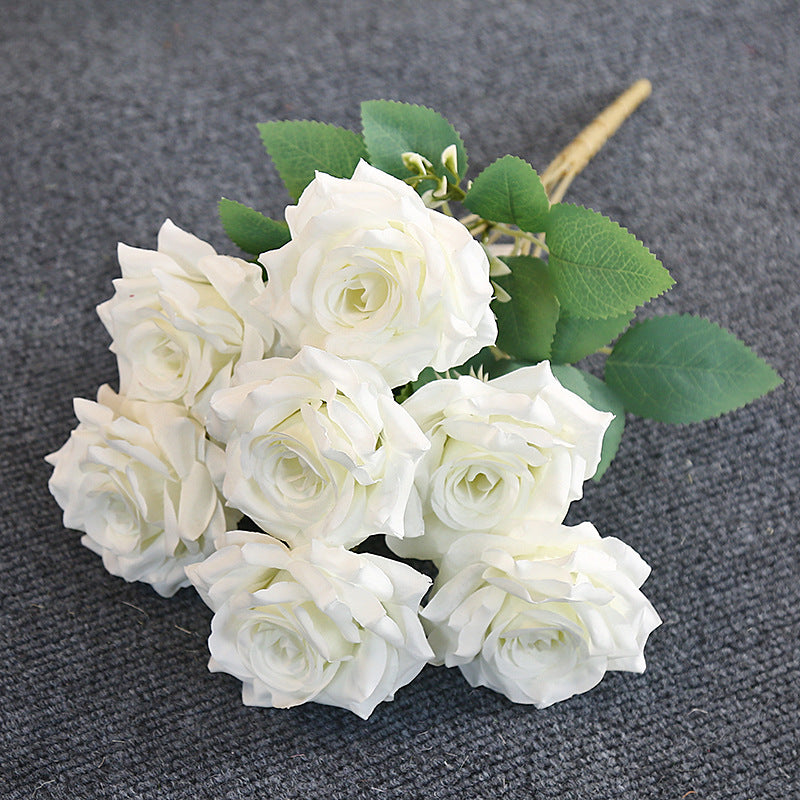 Premium Realistic Artificial Rose Bouquet