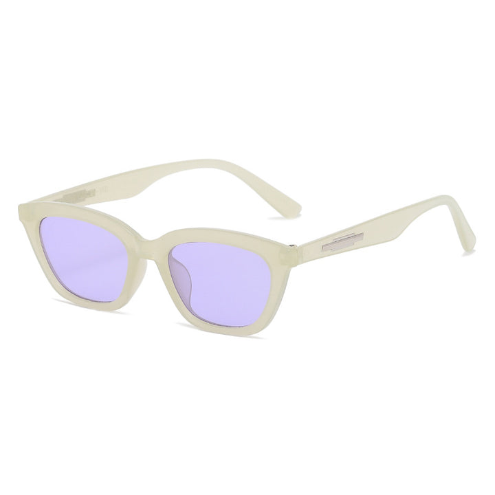 Women's fashionable Cat-Eye sunglasses with transparent frame and mirrored lenses Kalsten
