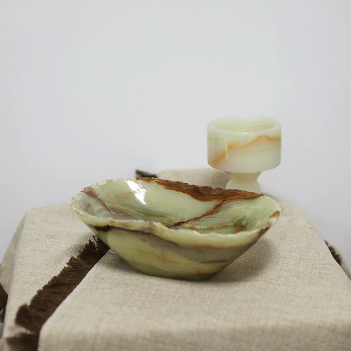 Decorative Onyx Candle Holder
