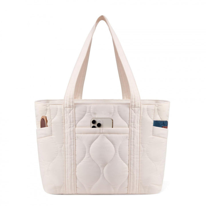Quilted everyday bag with multiple outer pockets Kalsten