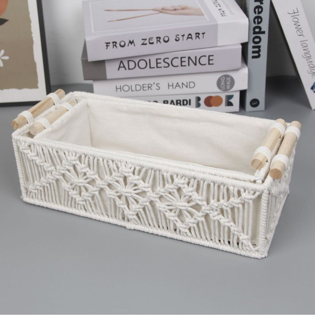 Handcrafted Macrame Storage Basket