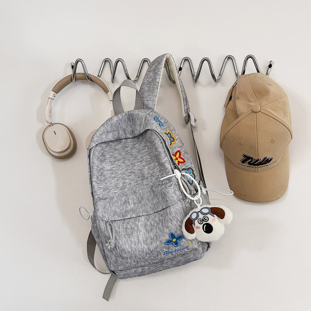 Casual Floral-Embroidered Backpack Kalsten