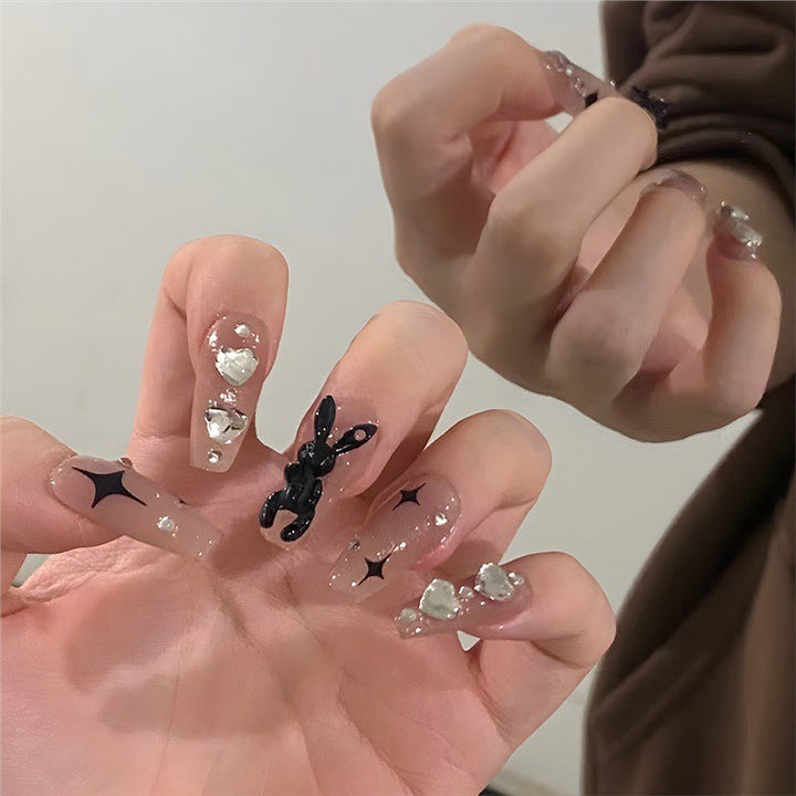 Artificial nails with decorative arches and pearls Kalsten