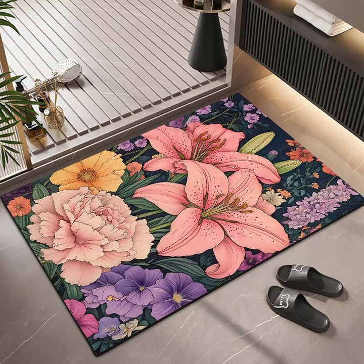 Floral Pattern Area Rug