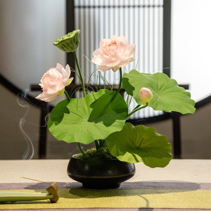 Artistic Lotus Flower Arrangement
