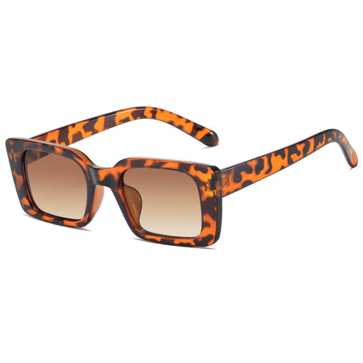 Women's fashionable square sunglasses with wide, glossy frame Kalsten