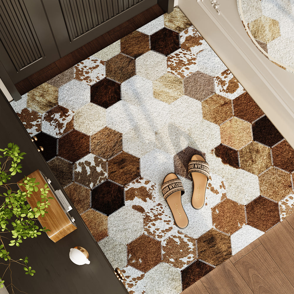 Hexagon Patterned Area Mat