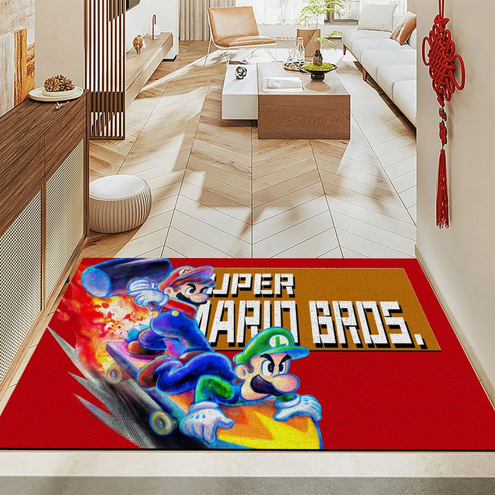 Cartoon Golf-Themed Area Rug