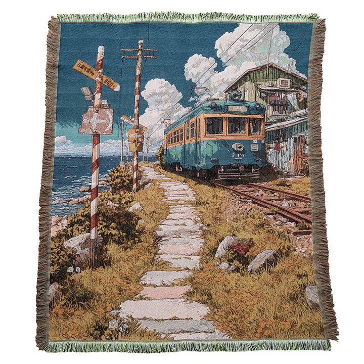 Artistic Landscape Throw Blanket