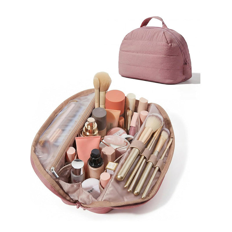 Cosmetic organizer bag with transparent compartments Kalsten