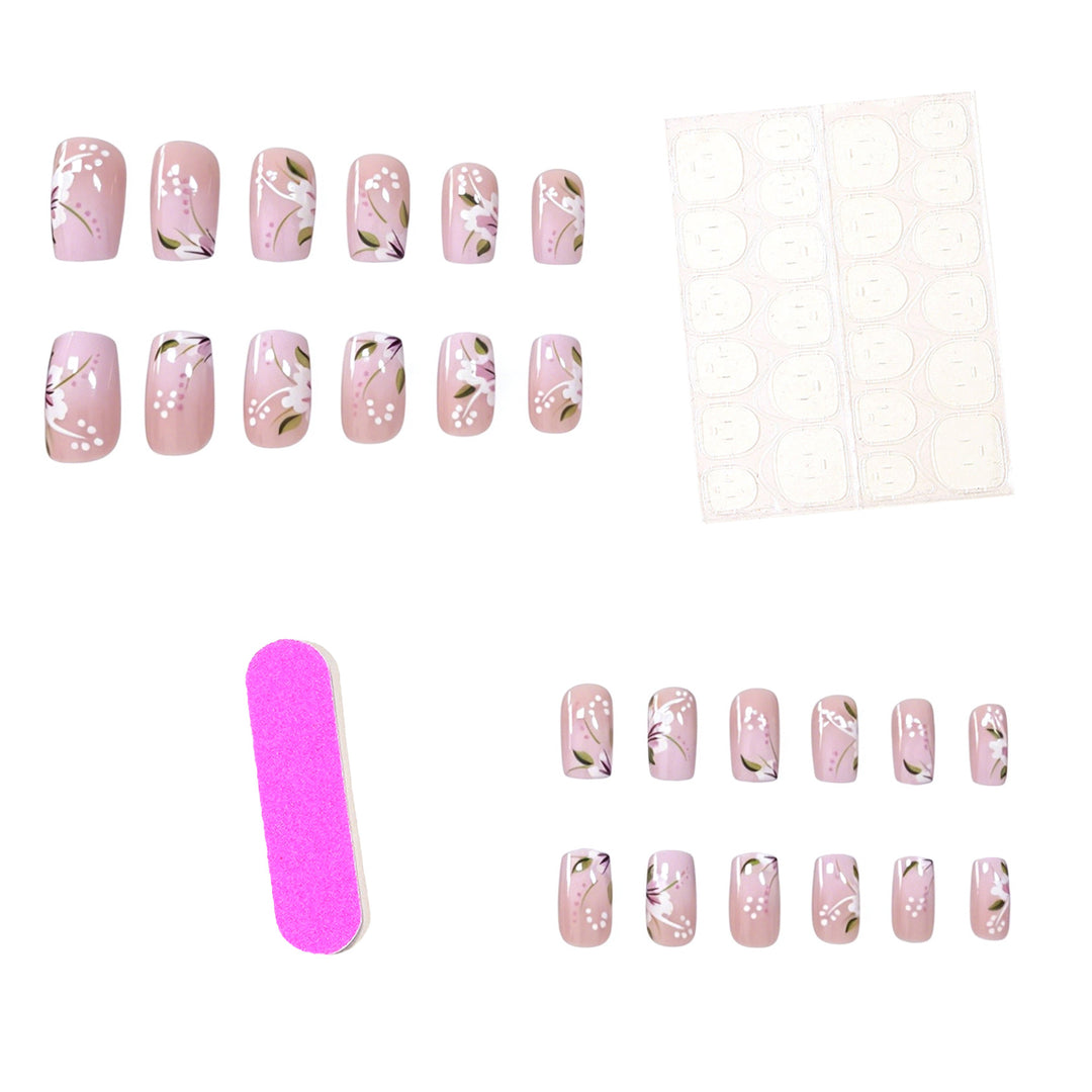 Elegant Floral Acrylic Nail Designs Kalsten