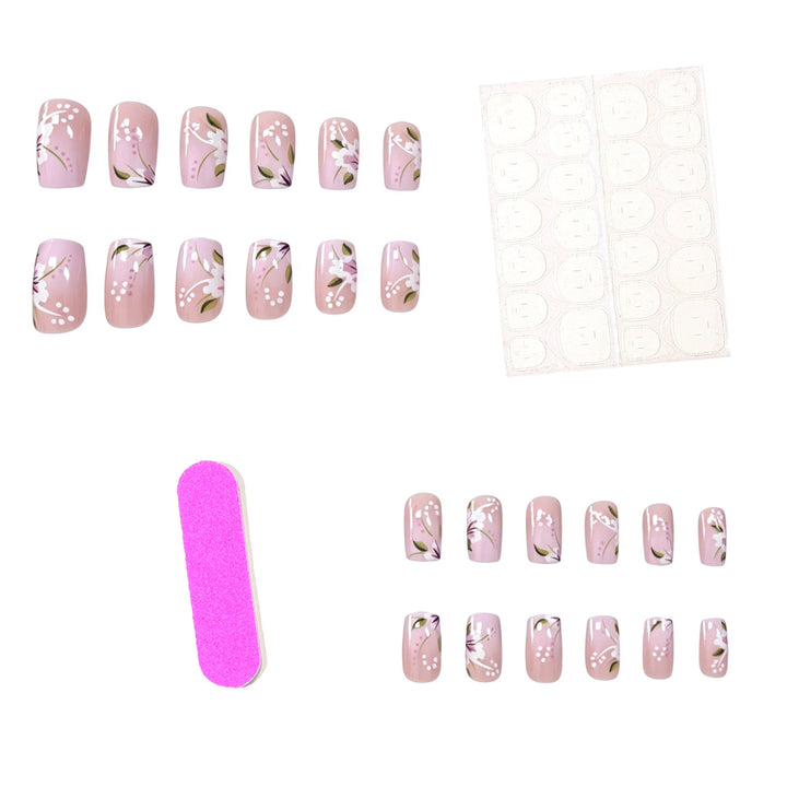 Elegant Floral Acrylic Nail Designs Kalsten