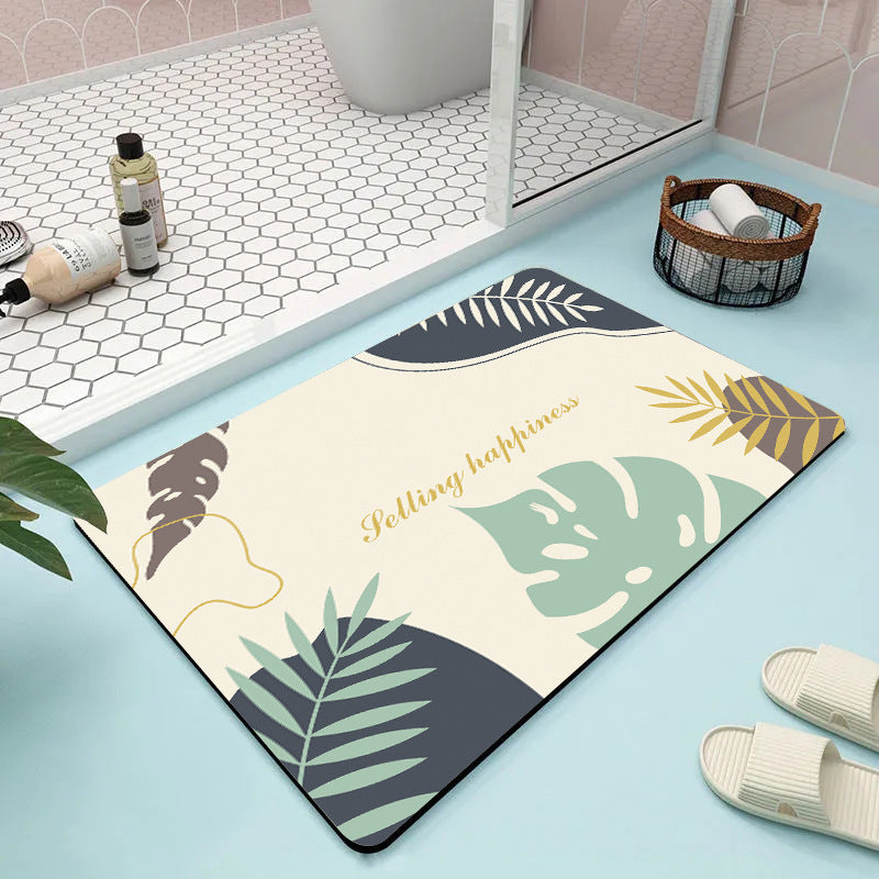 Modern Geometric Pattern Bath Mat