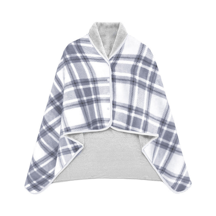 Women Comfortable Throw Blanket with Checkered Pattern Kalsten