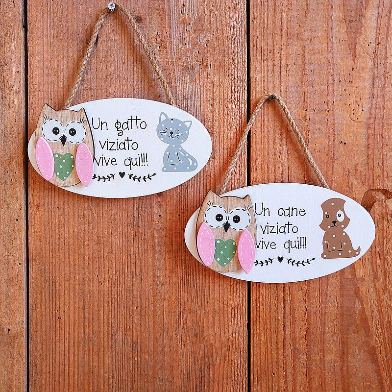 Cute Owl Welcome Sign