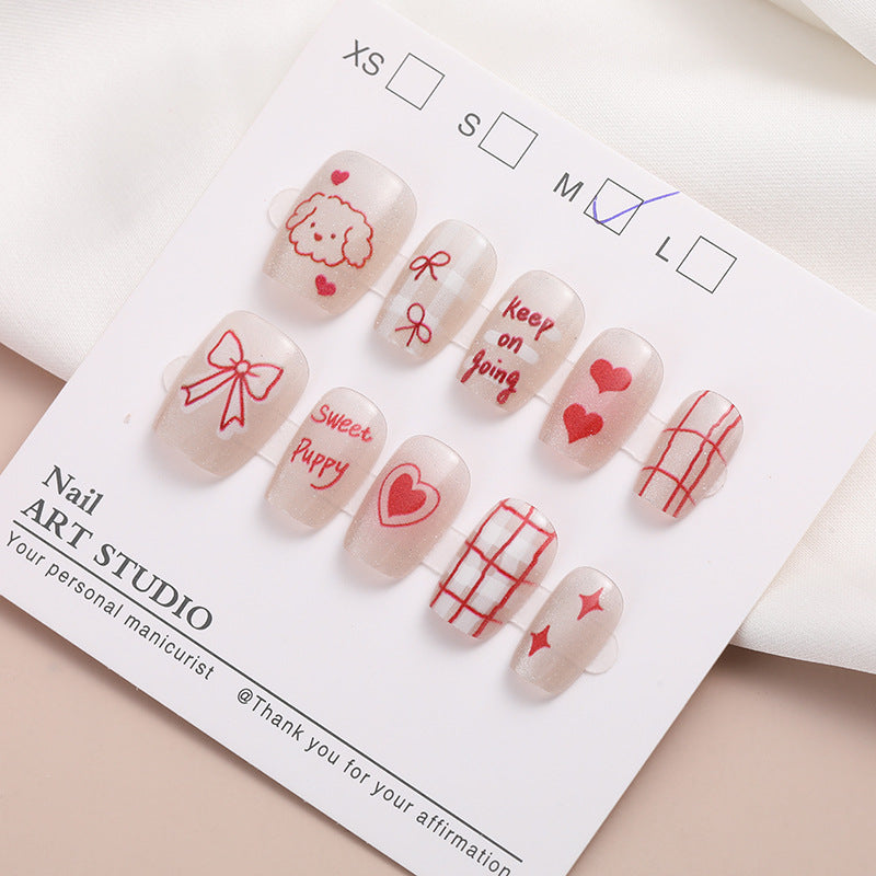 Trendy Press-On Nail Set Kalsten