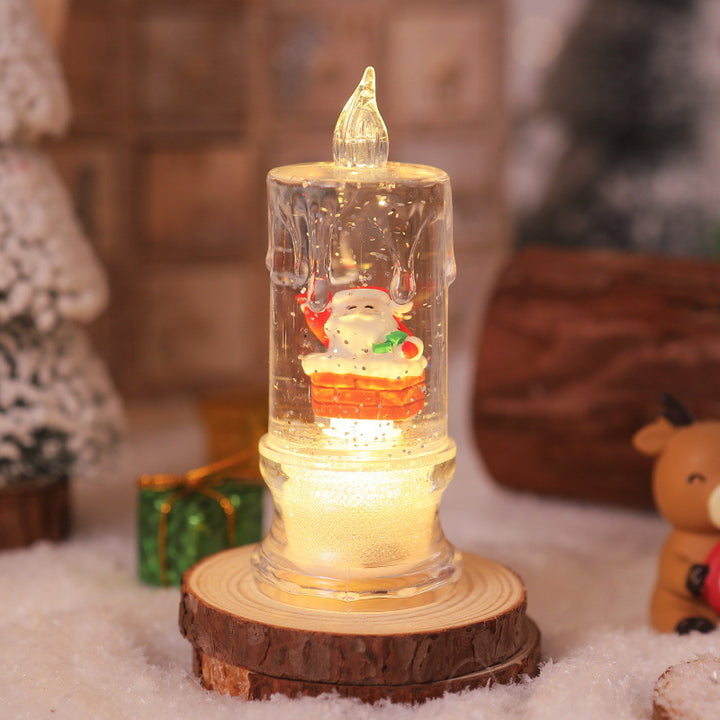LED Christmas lantern with Santa figure Kalsten